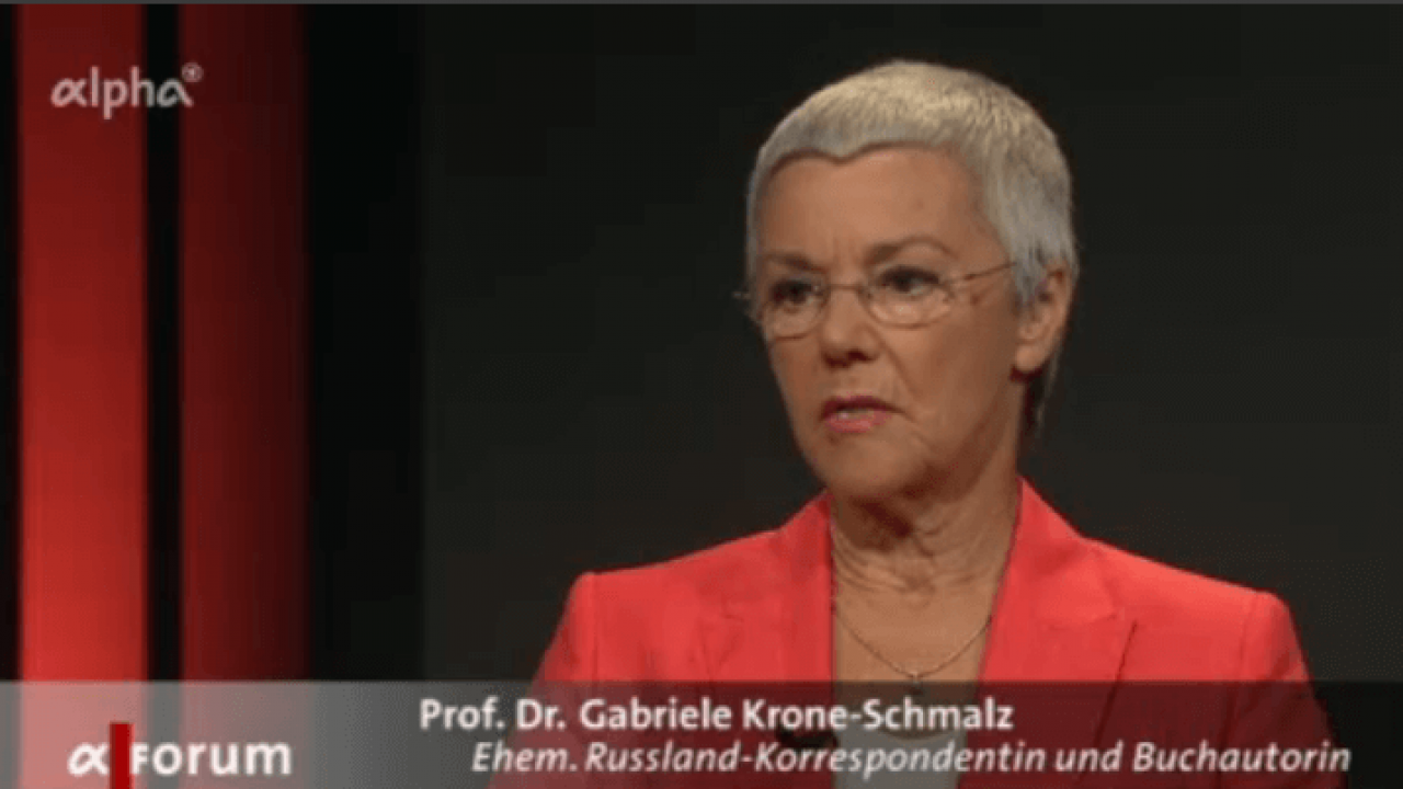 Russlandexpertin Gabriele Krone-Schmalz – ARD-alpha